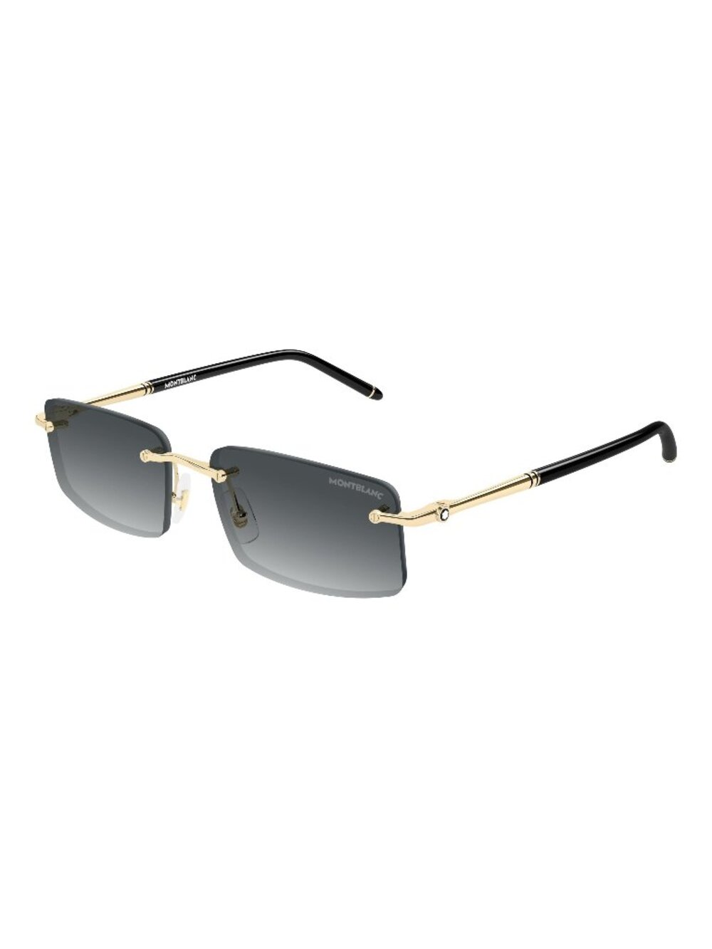 New Montblanc Men's Sunglasses Gold Grey Lens Metal Frame MB0443S 007 56